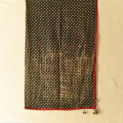 Sair . सैर ~ Block Printed Cotton - Doted Scarf