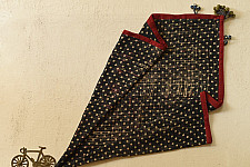 Sair . सैर ~ Block Printed Cotton - Doted Scarf