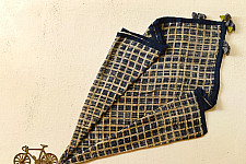 Sair . सैर ~ Block Printed Cotton - Big Checks Scarf