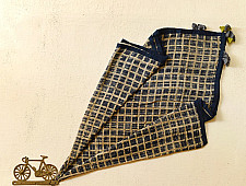 Sair . सैर ~ Block Printed Cotton - Big Checks Scarf