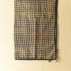 Sair . सैर ~ Block Printed Cotton - Big Checks Scarf
