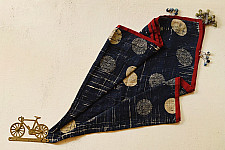 Sair . सैर ~ Block Printed Cotton - Indigo Scarf