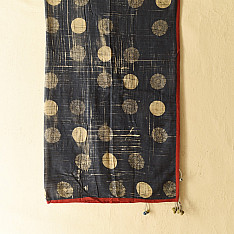 Sair . सैर ~ Block Printed Cotton - Indigo Scarf