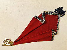 Sair . सैर ~ Block Printed Cotton - Red Scarf 