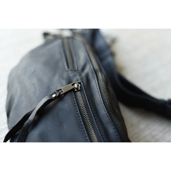 shop Leather Black Waist Bag