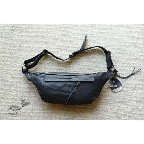 shop Leather Black Waist Bag