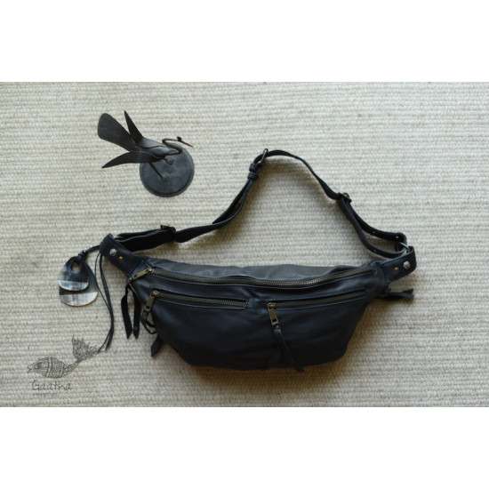 shop Leather Black Waist Bag