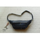 shop Leather Waist Purse - Black