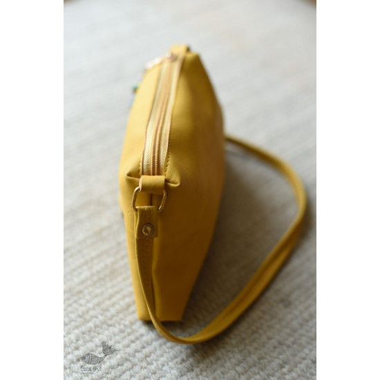 shop Leather yellow Sling Bag