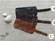 The Blue Lotus | Leather Wrist Wallet ( Three Options )