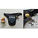 shop Leather Waist Purse in Black Color