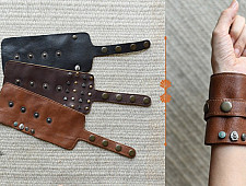 The Blue Lotus | Leather Wrist Wallet ( Three Options )