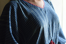 JUNO ~ Block Printed Pure Cotton Kaftan | Indigo