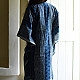 shop Block Printed Cotton Indigo Kaftan for Women