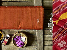 Aalta . आलता ✥ Dhalapathar Handloom Cotton Saree ✥ 10