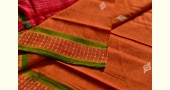 Shop handloom thalapathara orange cotton saree