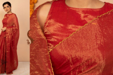 उत्सव  ✻ Tissue Chanderi Silk Saree ✻ 32