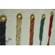 Dash and Diamond Double Length Hand-Knotted Curtain Tie-back