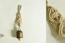 Knotted ▣ Diamond Hand-Knotted Wind Chime with Metal Bell