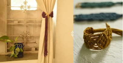 Knotted ▣ Interlaced Hand-Knotted Curtain Tie-back (Set of 2)