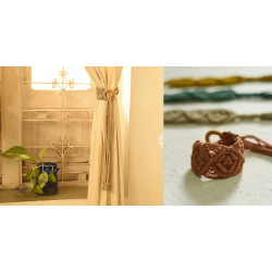 Knotted ▣ Jewel Hand-Knotted Curtain Tie-back (Set of 2) ▣ 31