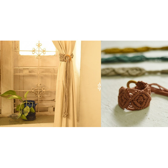 Hand knotted Curtain Tie back