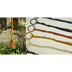 Knotted ▣ Meander Hand-Knotted Plant Hanger (6 Colour Options)