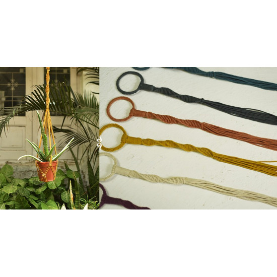 Meander Hand-Knotted Plant Hanger