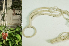 Knotted ▣ Pretty Simple Hand-Knotted Plant Hanger