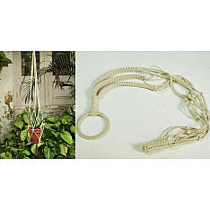Knotted ▣ Pretty Simple Hand-Knotted Plant Hanger