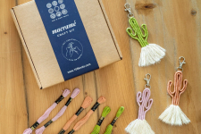 Knotted ▣ DIY Cactus Keychain Craft Kit - Light Colors