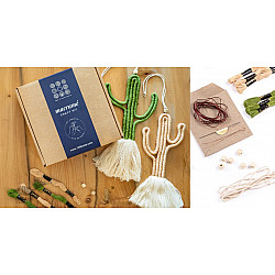 Knotted ▣ DIY Cactus Wall Hanging Craft Kit - Light Colors
