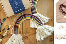 Knotted ▣ DIY Rainbow Wall Hanging Craft Kit - Dark Colors