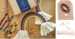 Knotted ▣ DIY Rainbow Wall Hanging Craft Kit - Dark Colors