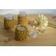 Hand knotted Candle Jar - Mustard Yellow