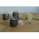 Hand knotted Candle Jar - grey