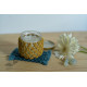 Hand knotted Candle Jar with Coaster