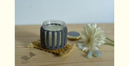 Once & Again | Hand-Knotted Candle Jar with Coaster ~ 21A