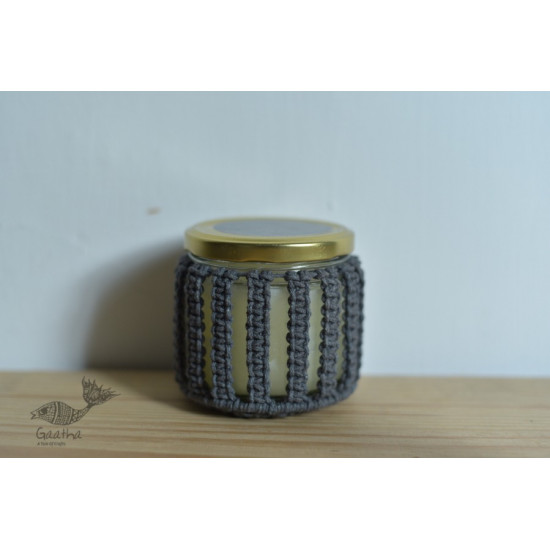 Once & Again | Hand-Knotted Candle Jar with Coaster - 21