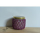 Hand knotted Candle Jar with Coaster