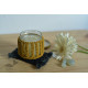 Hand knotted Candle Jar with Coaster