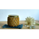 Hand knotted Candle Jar with Coaster