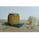 Hand knotted Candle Jar with Coaster