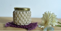 Once & Again ▣ Hand-Knotted Candle Jar with Coaster ▣ 19