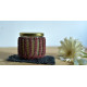 Hand knotted Candle Jar with Coaster