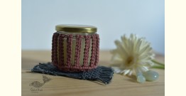 Once & Again ▣ Hand-Knotted Candle Jar with Coaster ▣ 20
