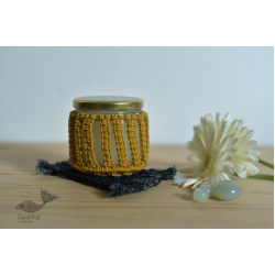 Once & Again ▣ Hand-Knotted Candle Jar with Coaster ▣ 23