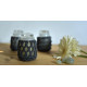 Hand knotted Candle Jar - grey