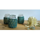 Hand knotted Candle Jar - Mint Green