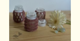 Once & Again ▣ Hand-Knotted Candle Jar ▣ Rose Pink (Three Design Options) 